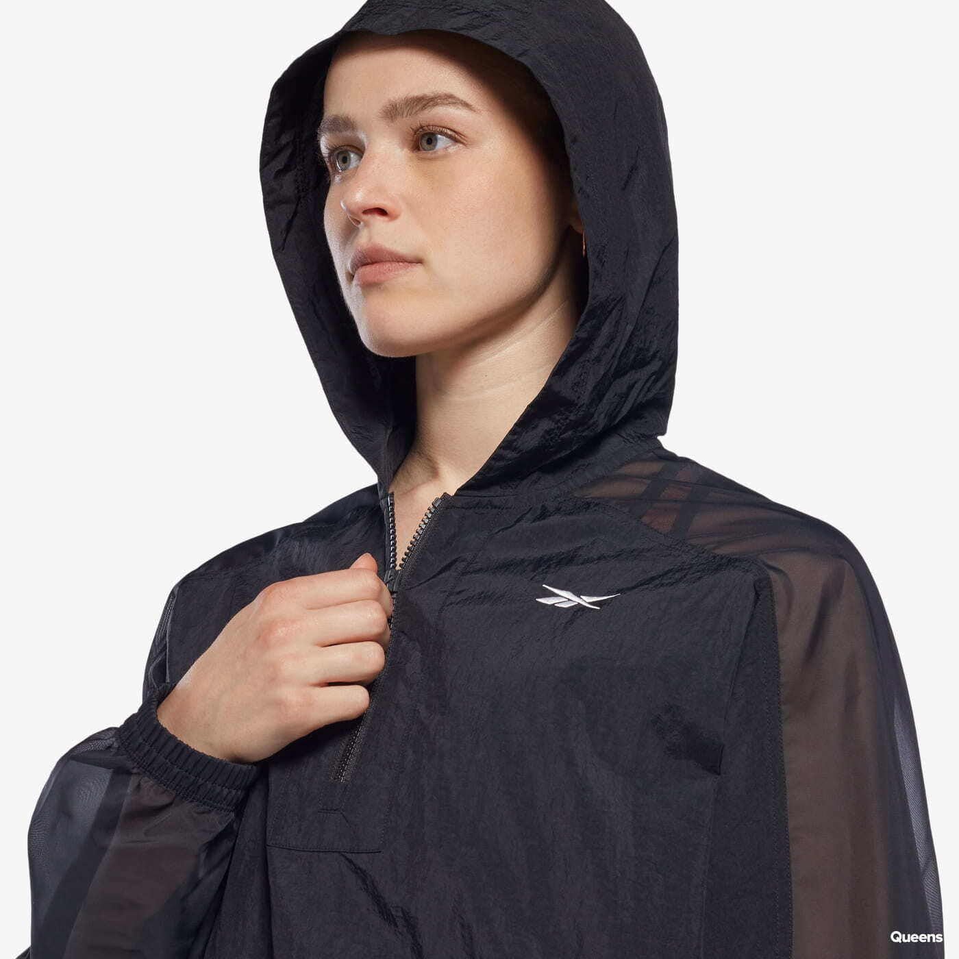 Coach Jackets Reebok S Opaque Woven Jacket Black Queens