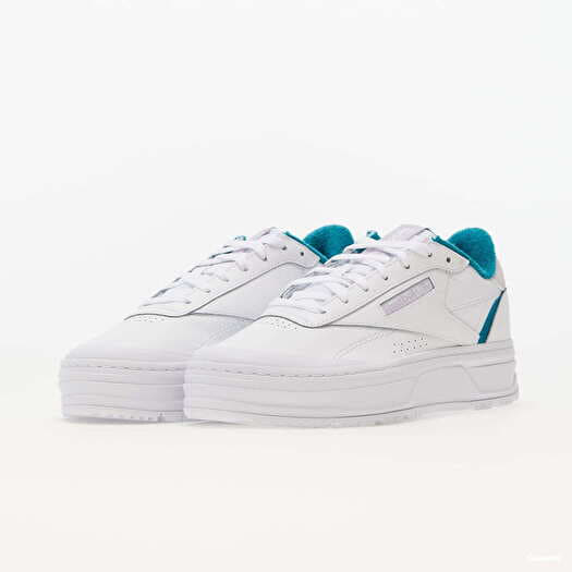 Women s sneakers and shoes Reebok Club C Double GEO Cloud White Seaport Teal Quartz Glow Queens