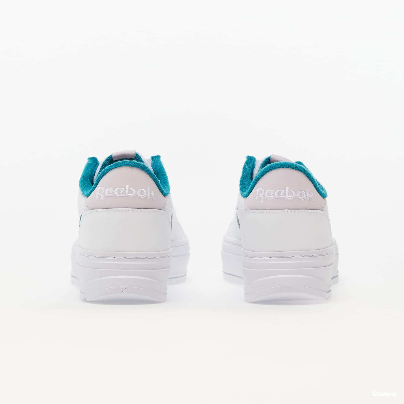 Women's sneakers and shoes Reebok Club C Double GEO Cloud White/ Seaport Teal/ Quartz Glow