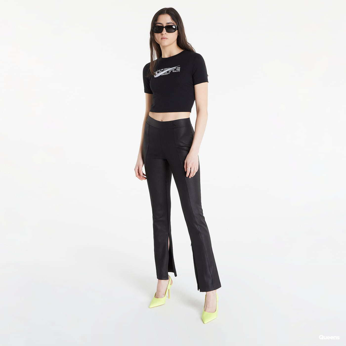 Trička Nike NSW Oversized Slim Crop Tee Black