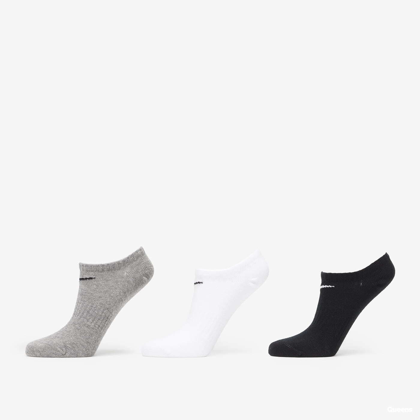 Kojinės Nike Everyday Lightweight Training No-Show Socks 3-pairs Black/ White/ Grey