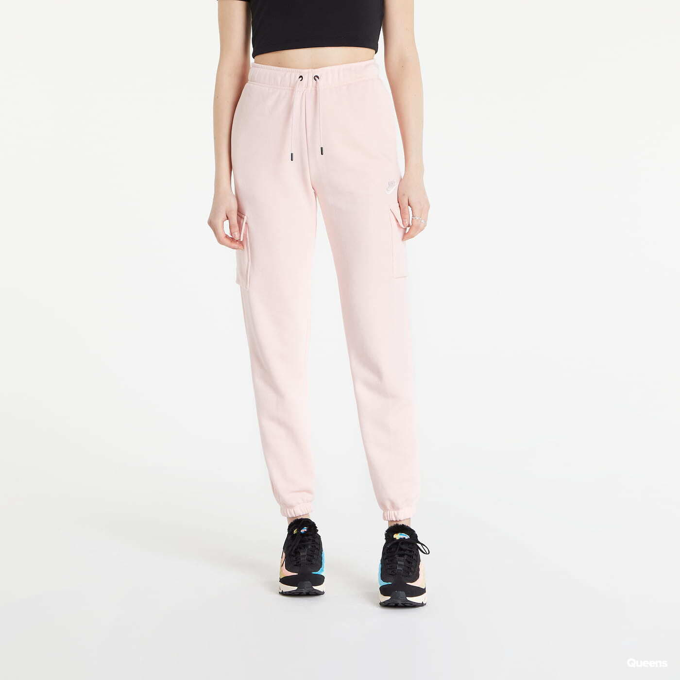 Pink nike jogging discount pants