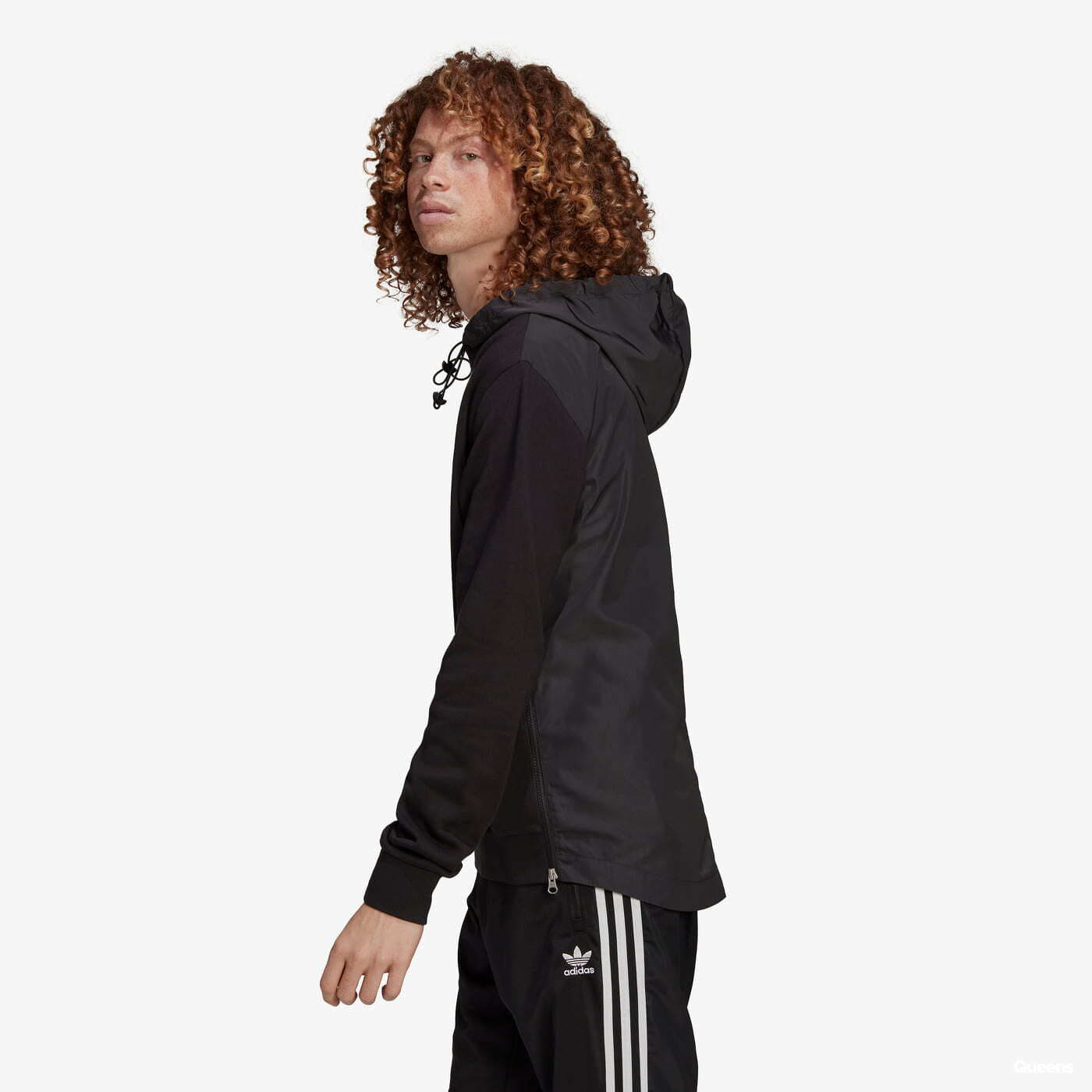 Mikiny a svetre adidas Originals Classics Fabric Clash Trefoil Black