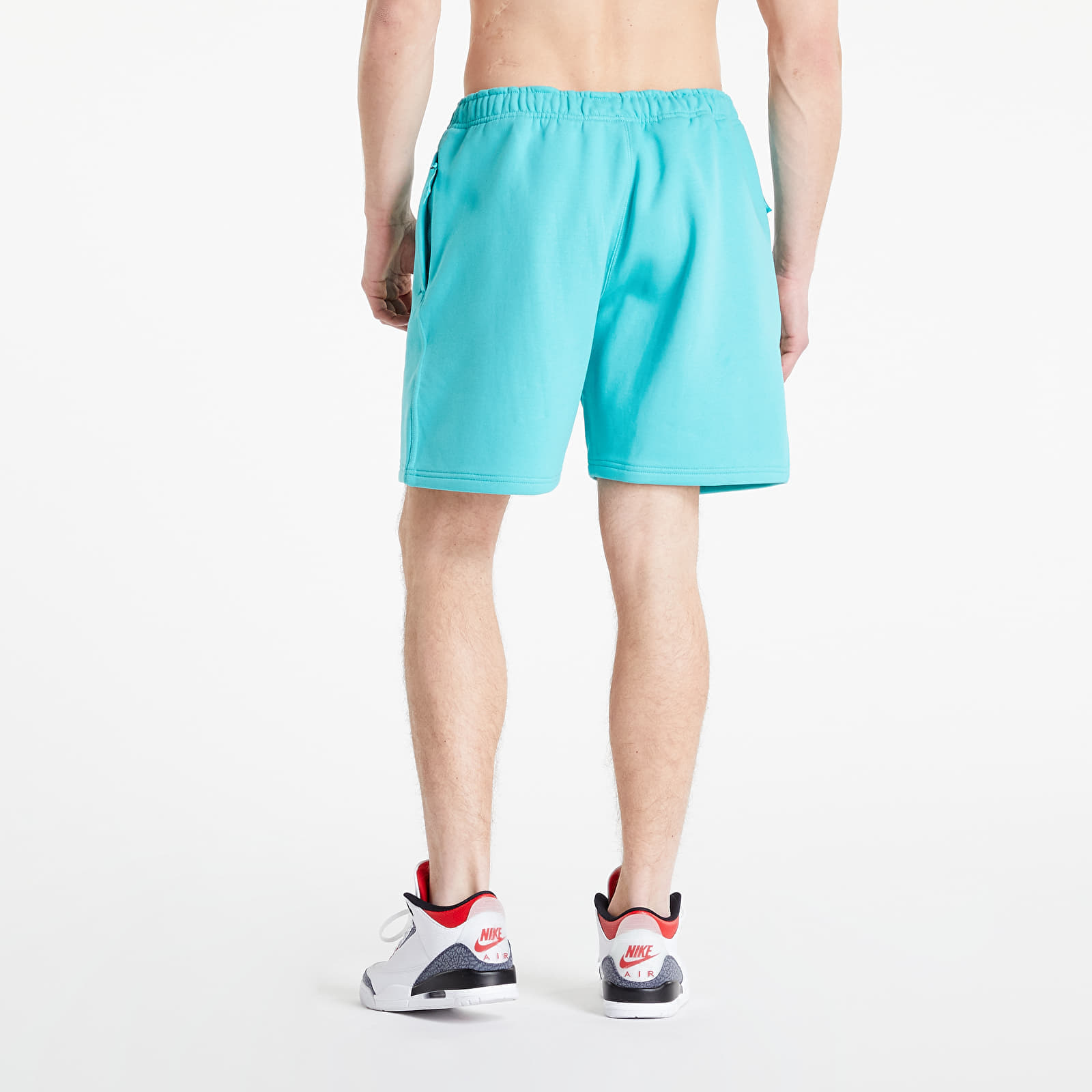 Shorts Nike NRG Solo Swoosh Fleece Shorts Washed Teal White Queens
