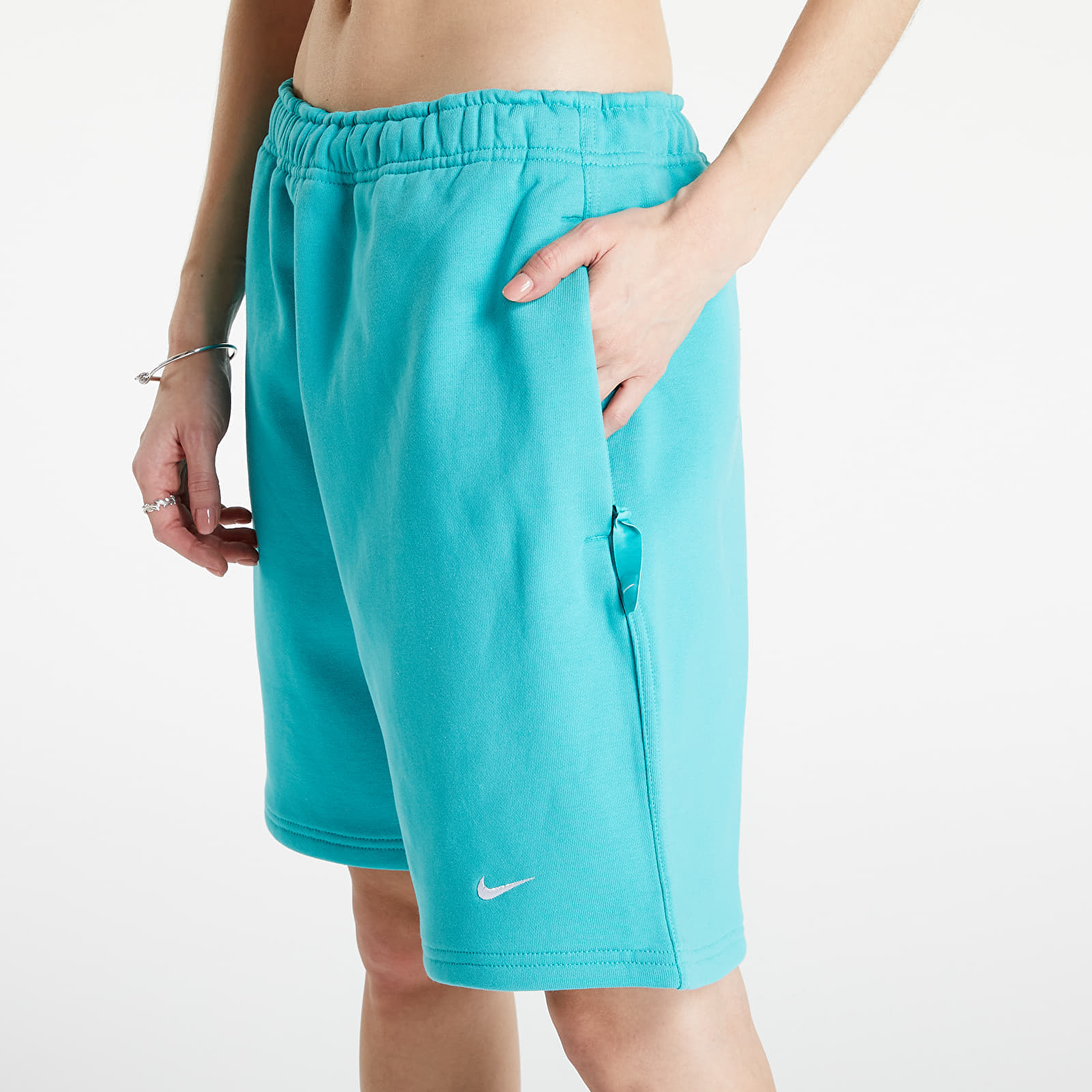 Shorts Nike NRG Solo Swoosh Fleece Shorts Washed Teal/ White
