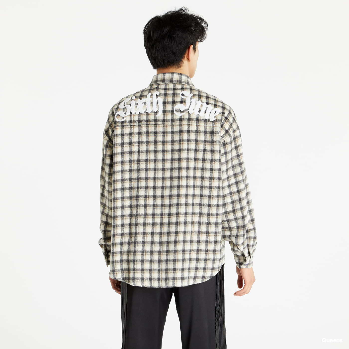 Hemden Sixth June Curly Patch Tartan Shirt Grey