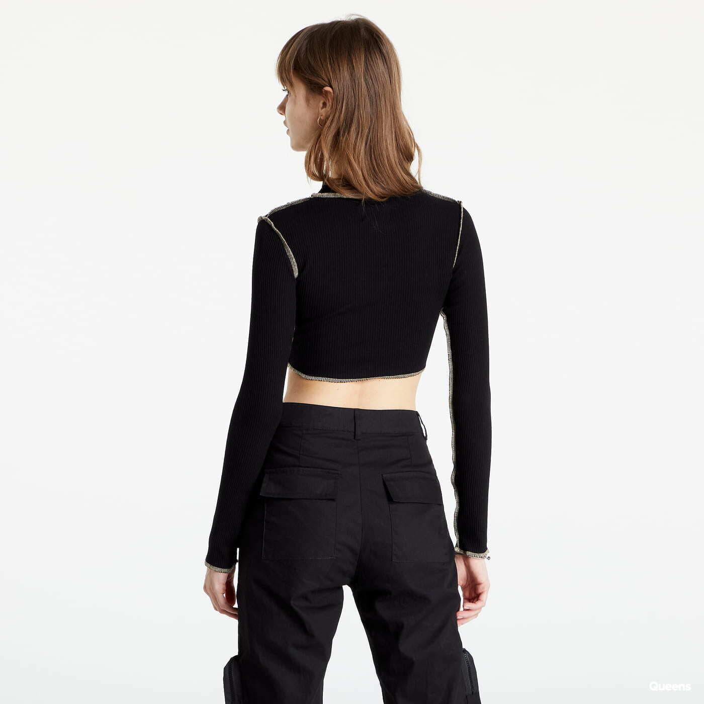 Topuri Sixth June Overcast Seams Long Sleeves Top Black