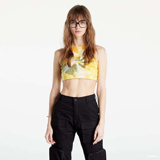 Top Sixth June Spiral Tie Dye Crop Top Orange