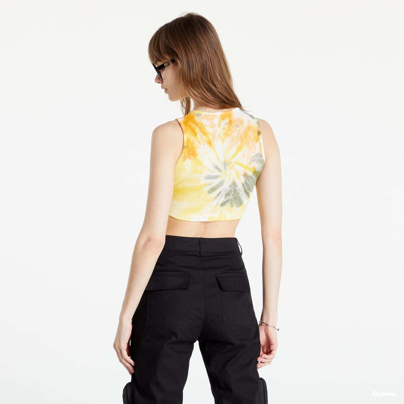 Oberteile Sixth June Spiral Tie Dye Crop Top Orange