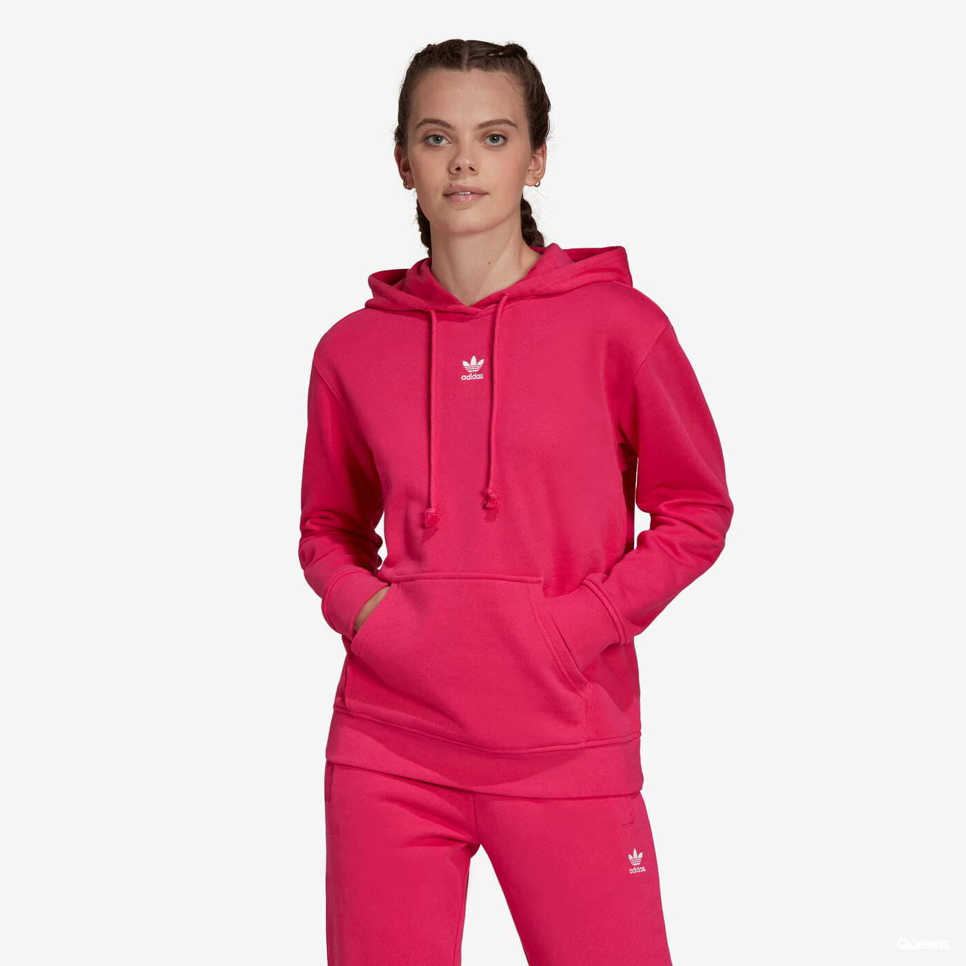 Mikiny adidas Originals Real Magenta Sweatshirt Pink