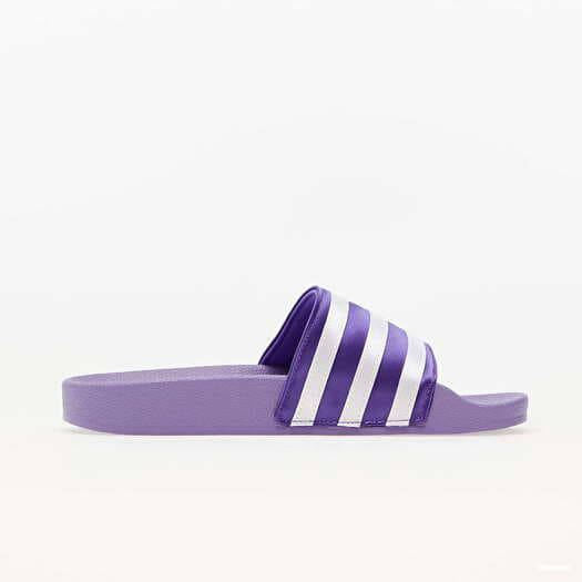 Summer shoes sneakers and flip flops adidas Originals Adilette W Magic lilac Cloud white Purple rush Queens