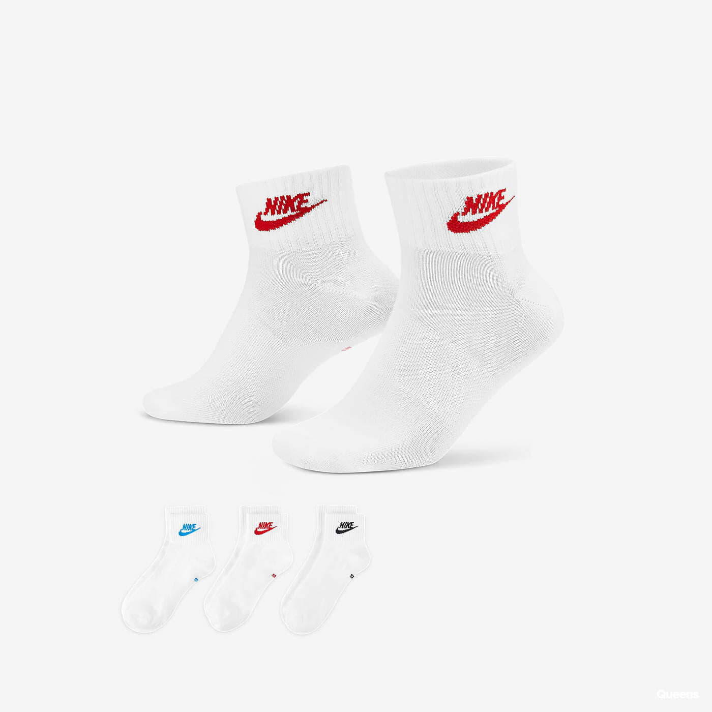 Meia Nike Everyday Essential Kit 3 Pares White White DX5025-100