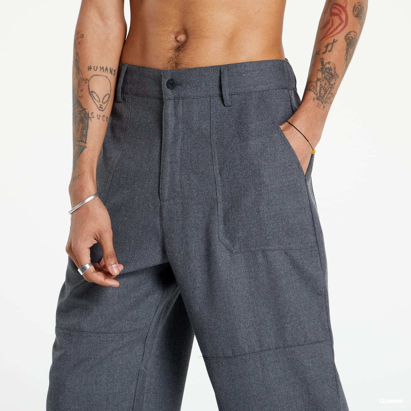 Blugi și pantaloni PREACH Tailored Pocket Pants Grey