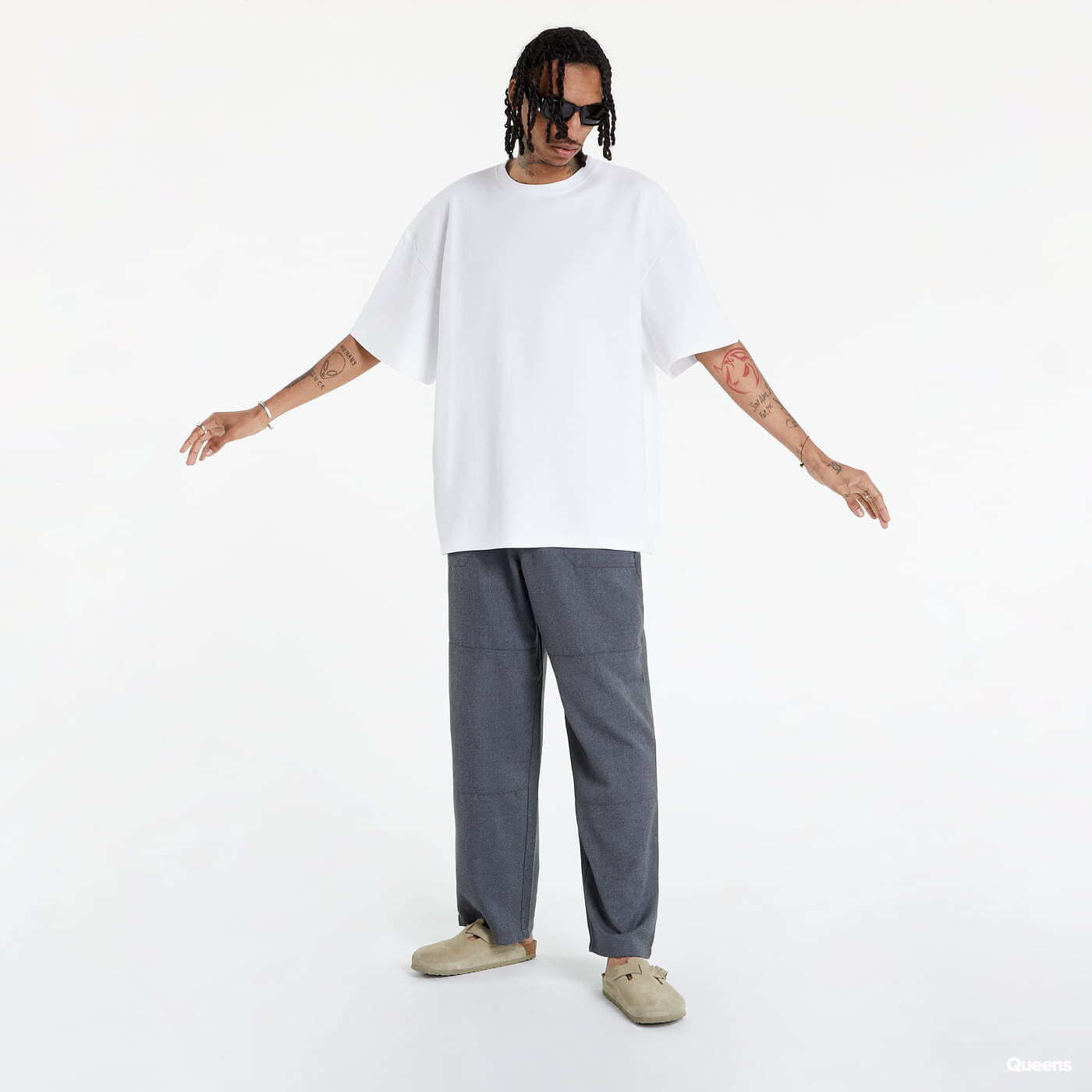 Blugi și pantaloni PREACH Tailored Pocket Pants Grey