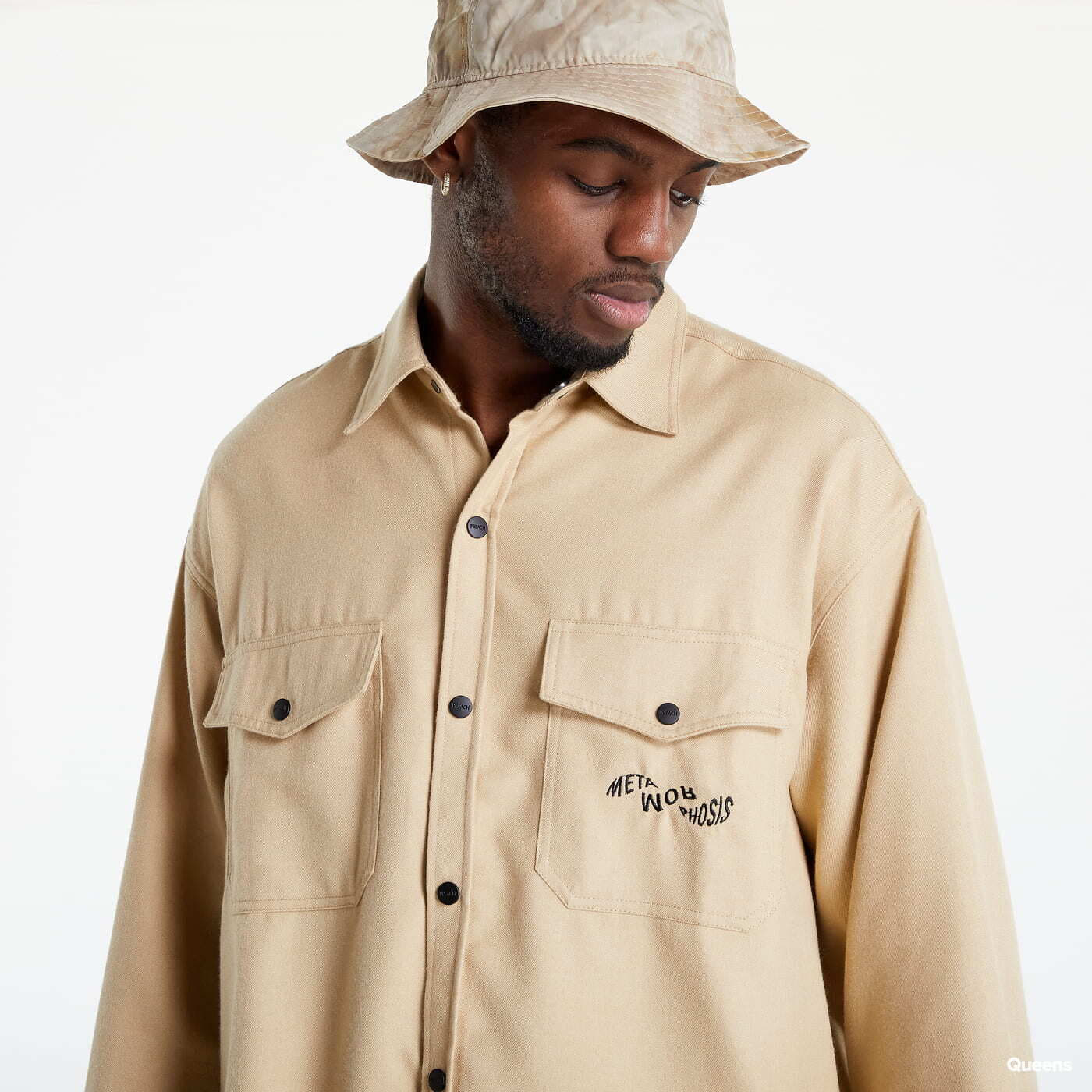 Jachete PREACH Tailored Pocket Shirt Beige