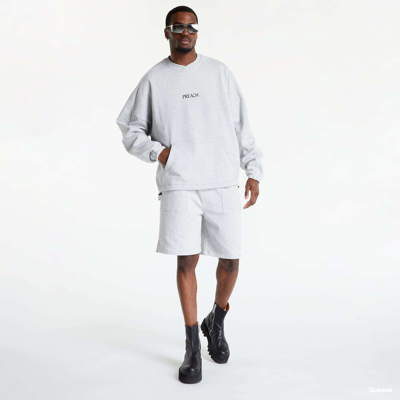 Hoodies and sweatshirts  PREACH Oversized Stripe C Grey