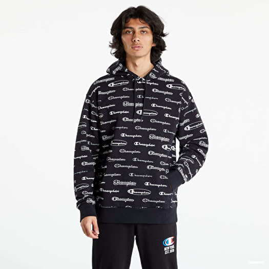 Champion aop script hoodie new arrivals