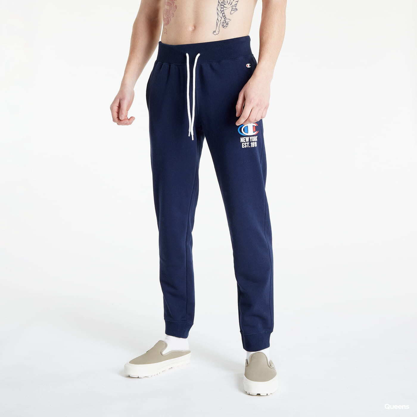 Jogger Pants Champion Rib Cuff | Queens Pants navy