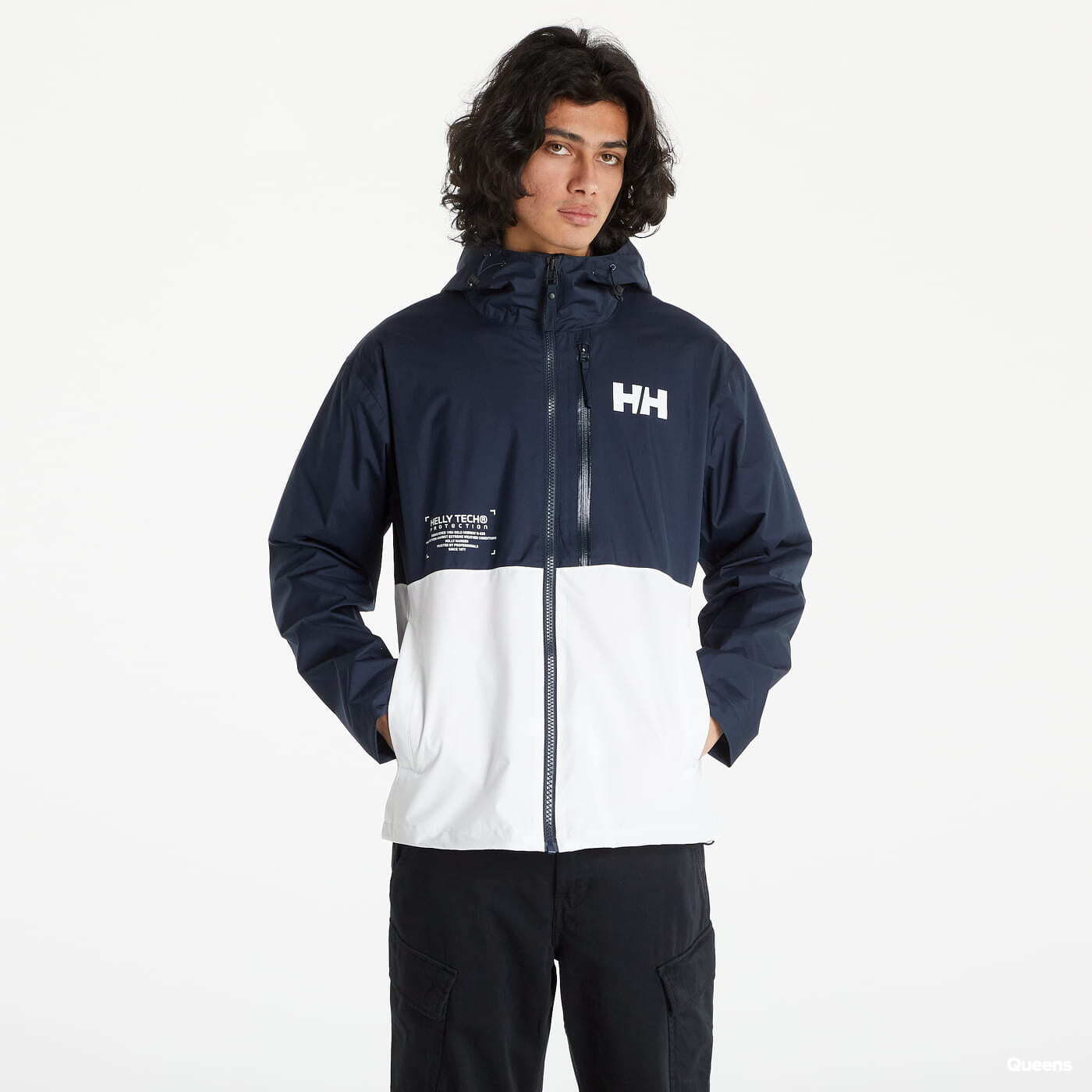 Větrovky Helly Hansen Active Pace Jacket Navy/ White