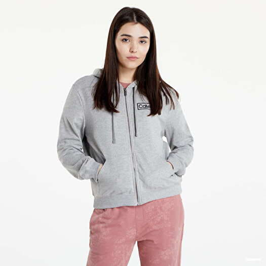 Grey calvin klein hoodie women's online