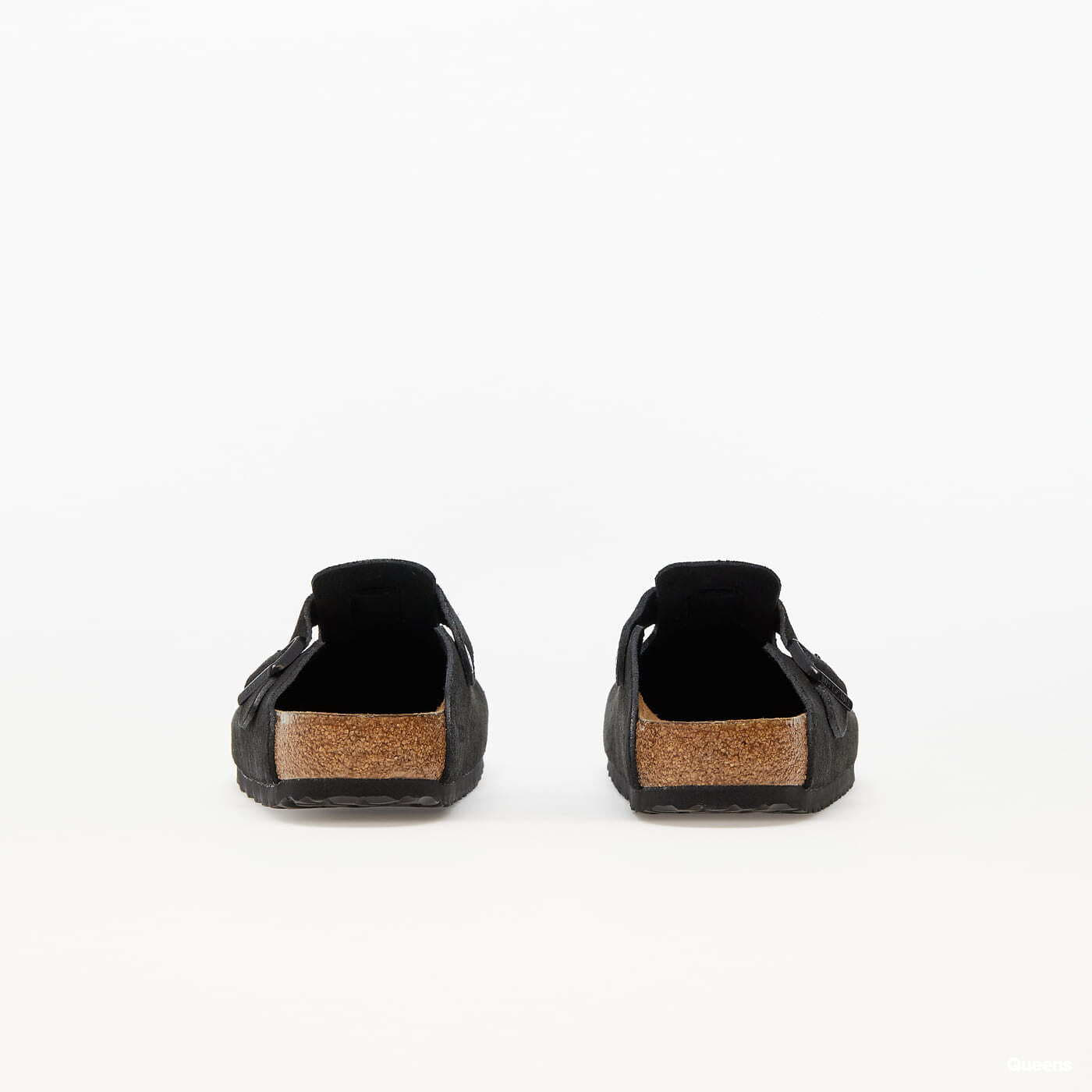 Pánské tenisky a boty Birkenstock Boston Soft Footbed Velvet Leather Black
