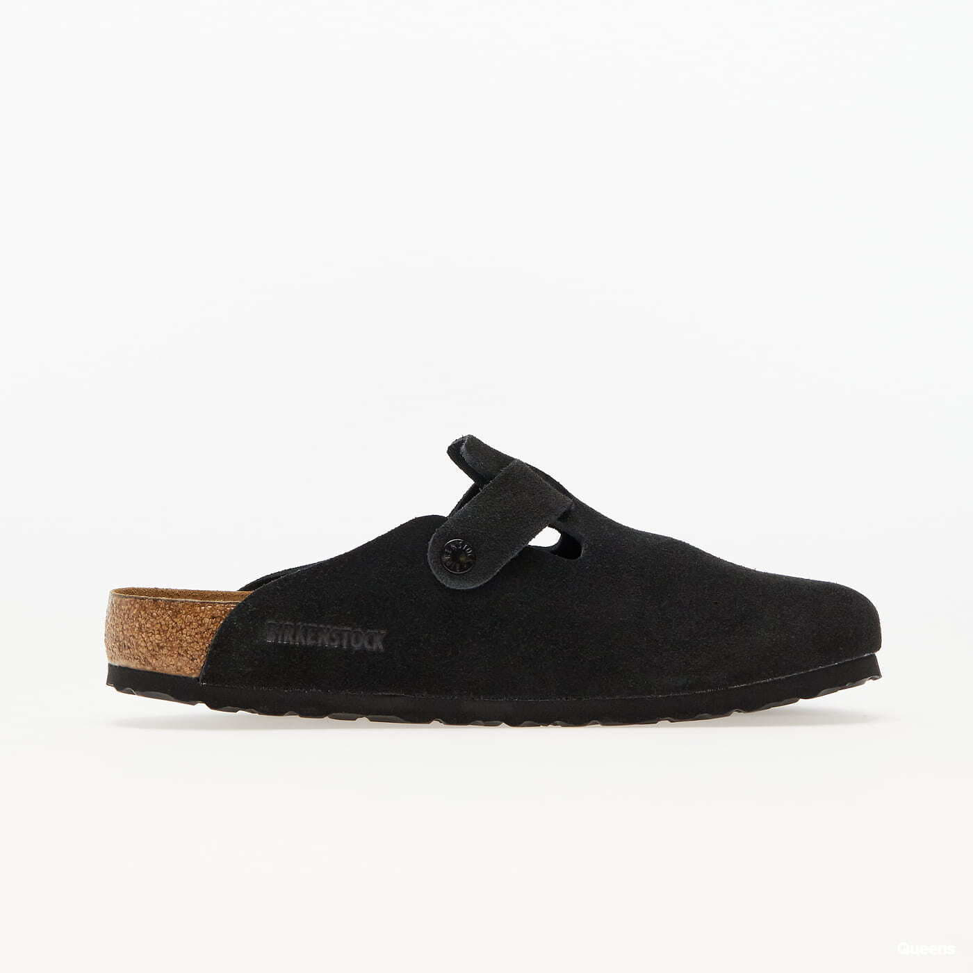 Pánské tenisky a boty Birkenstock Boston Soft Footbed Velvet Leather Black