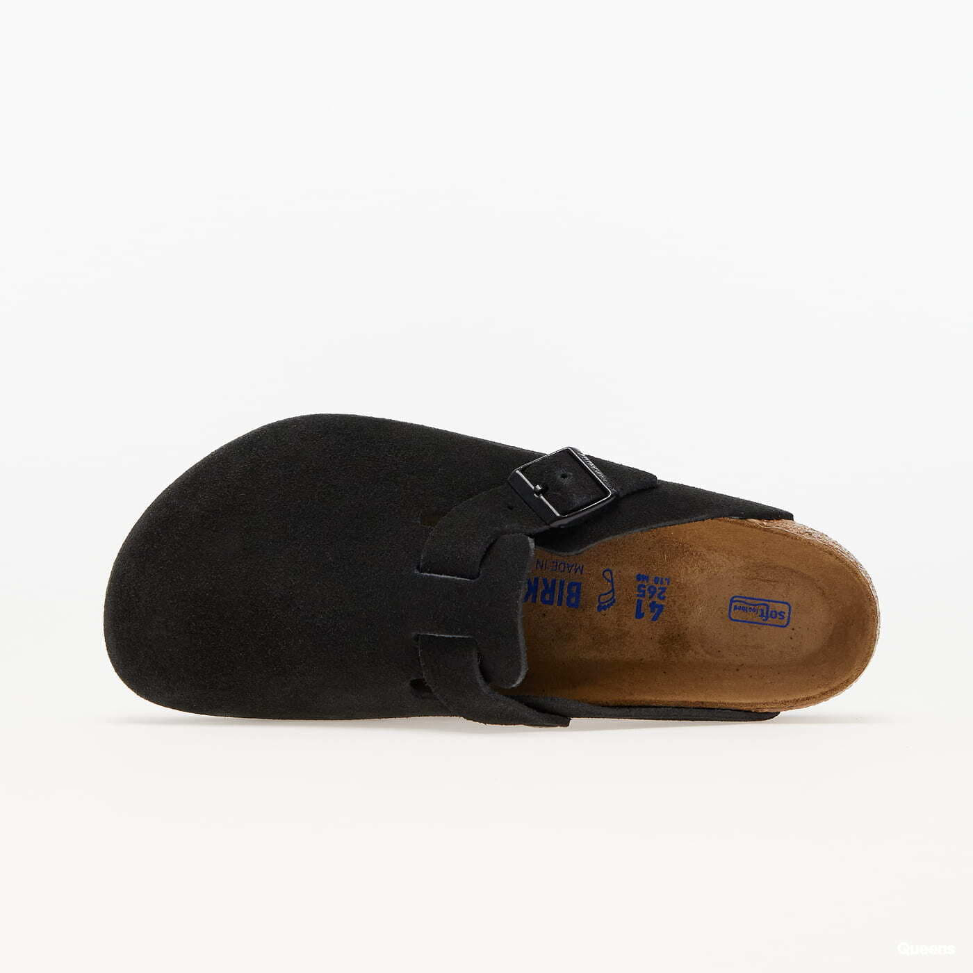 Pánské tenisky a boty Birkenstock Boston Soft Footbed Velvet Leather Black