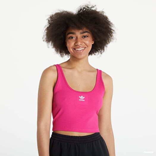 Tops adidas Originals Adicolor Essential Rib Tank Top Pink Queens