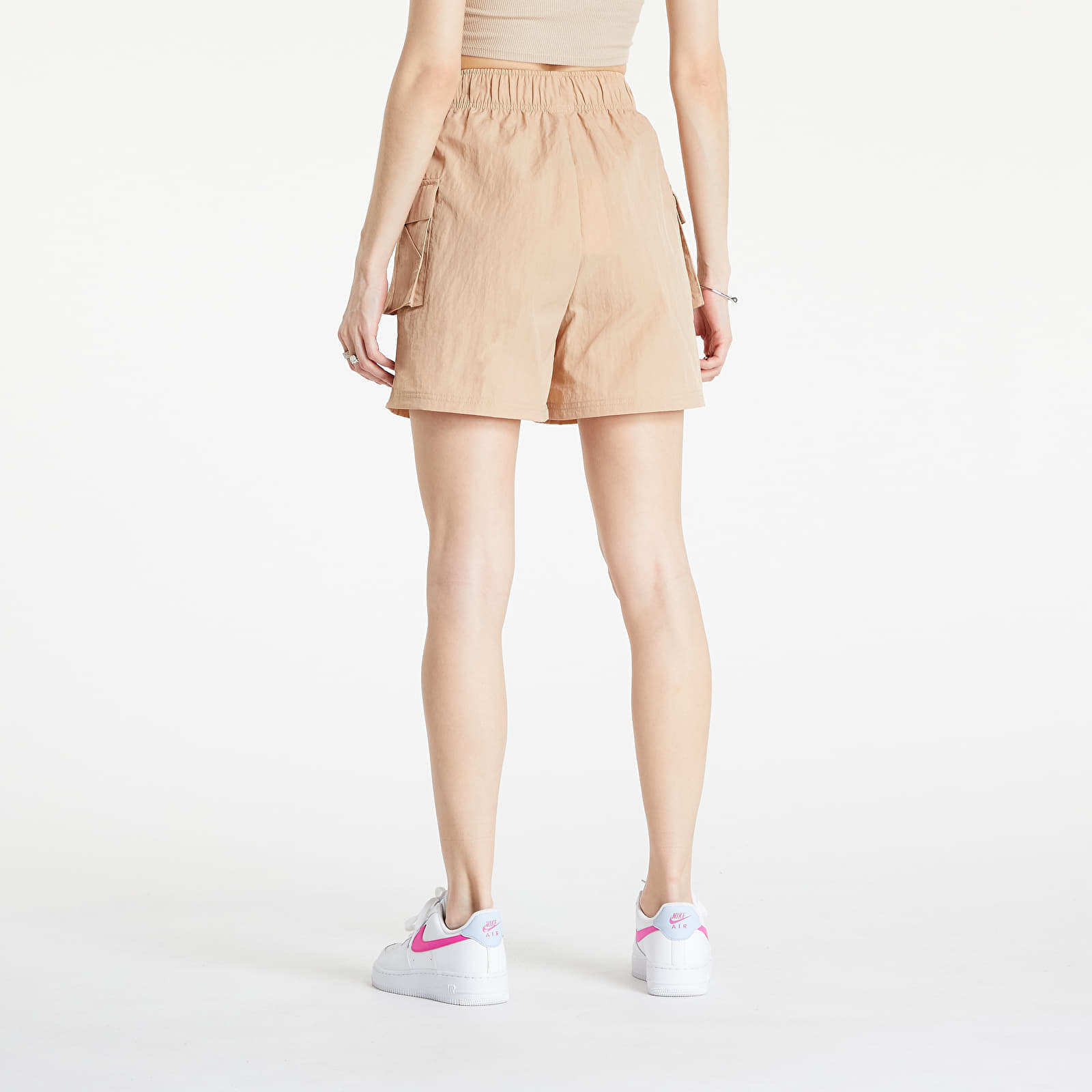 Šortky Nike Essential High Rise Shorts Beige