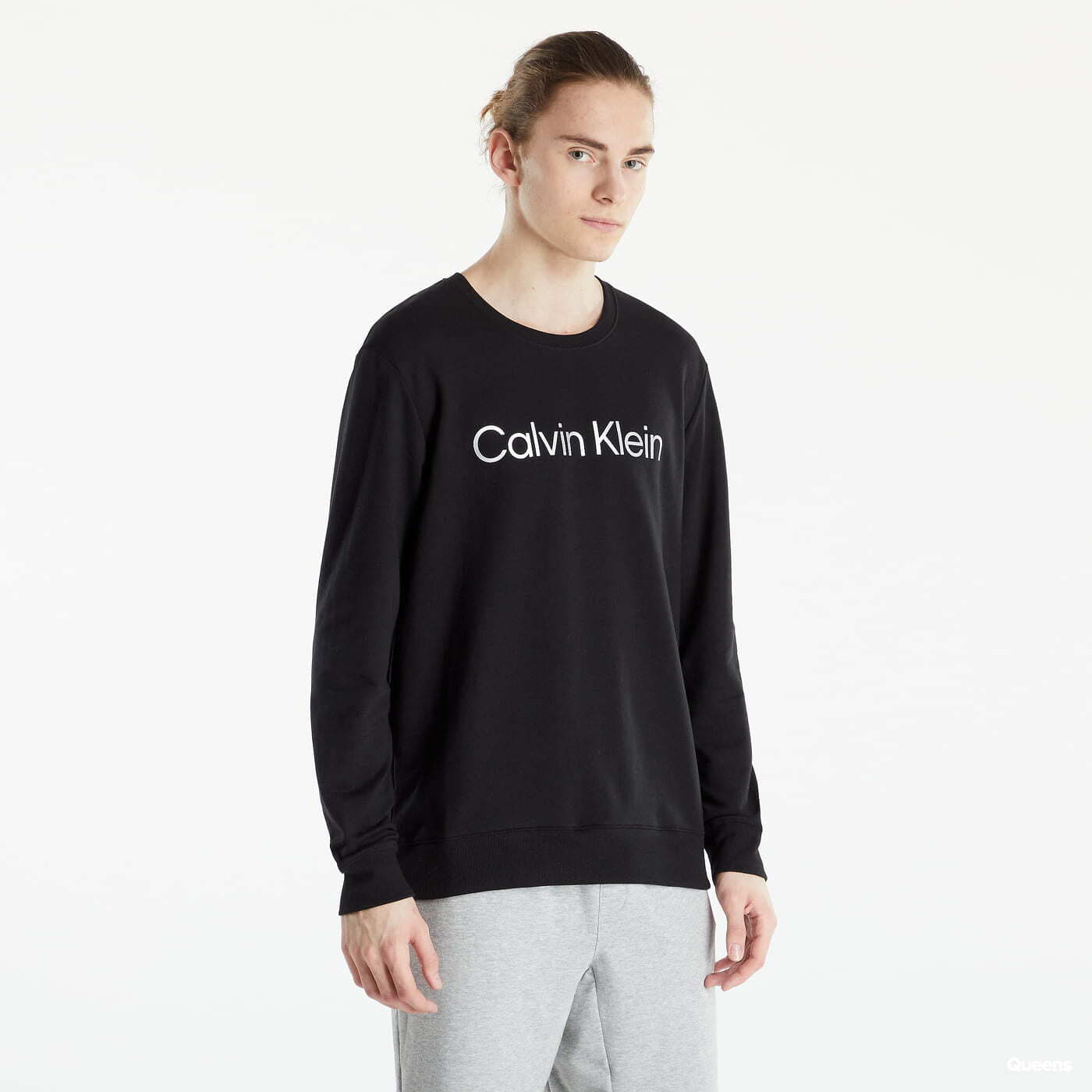 Mikiny Calvin Klein Ckr Steel Loungewear L/S Sweatshirt Black