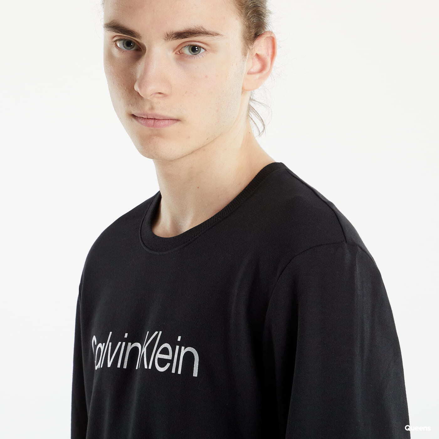 Mikiny Calvin Klein Ckr Steel Loungewear L/S Sweatshirt Black