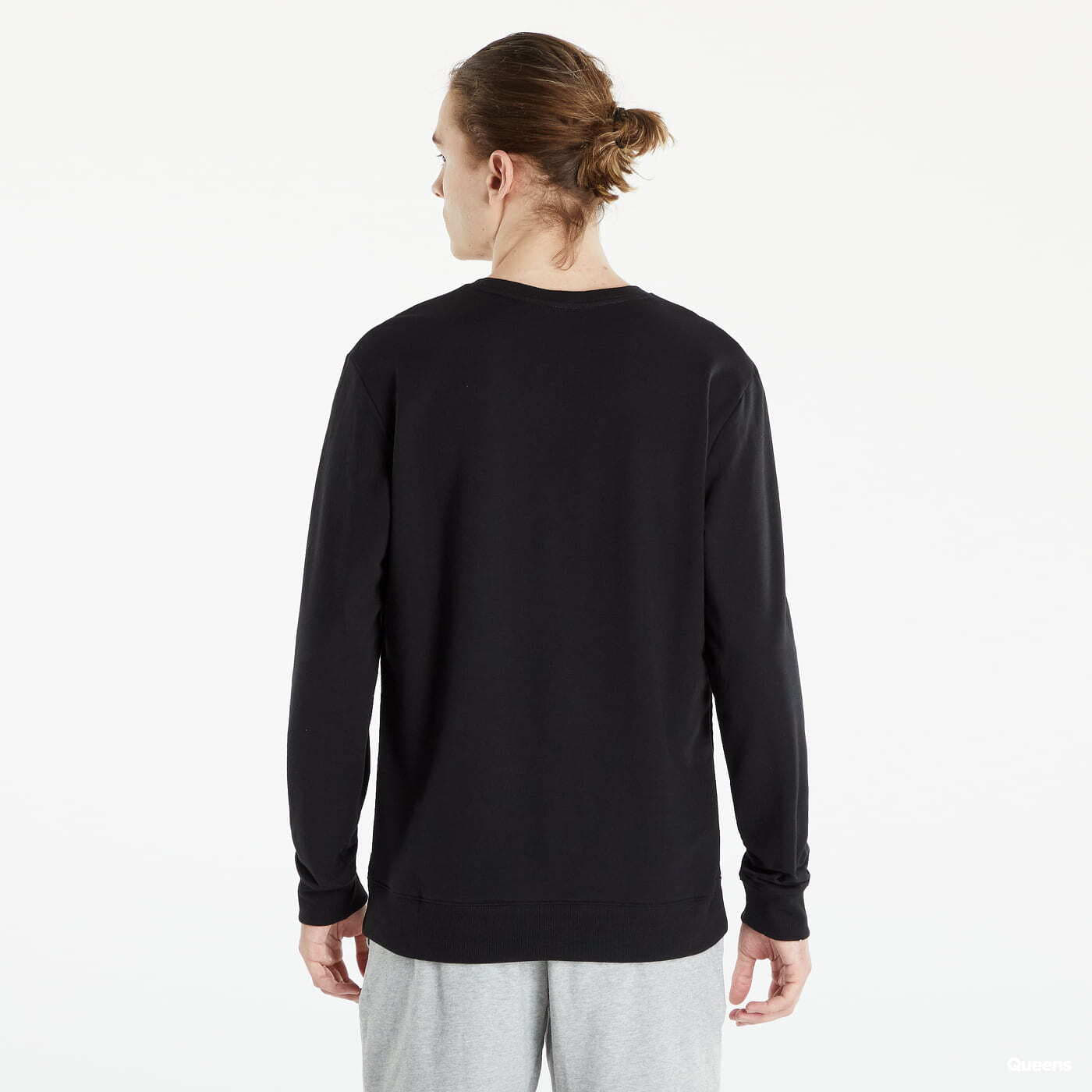 Mikiny Calvin Klein Ckr Steel Loungewear L/S Sweatshirt Black