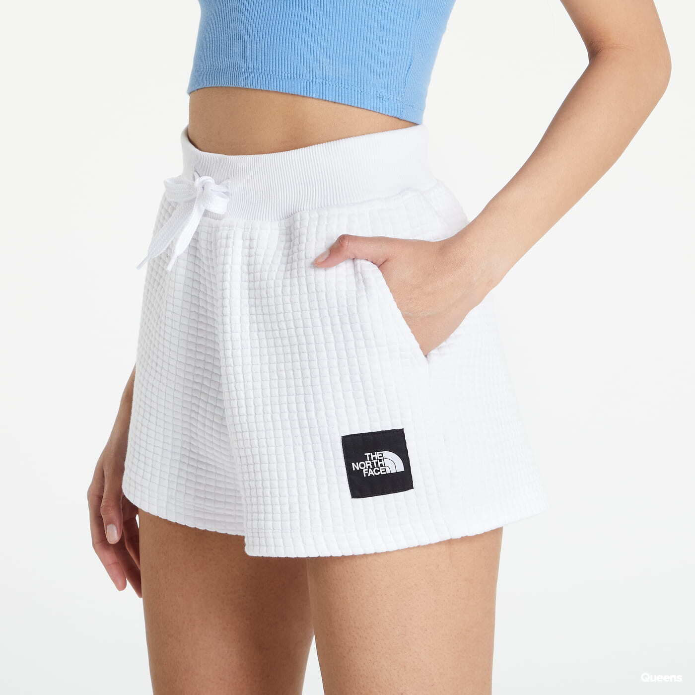 Šortky The North Face WM Mhysa Quilted Shorts White