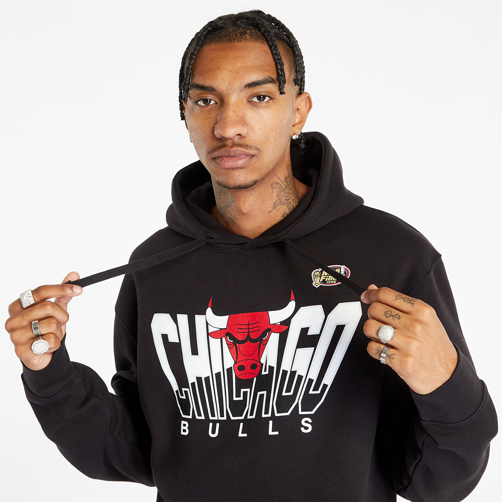 Mitchell & Ness Chicago Bulls Hoodie - Black - Medium