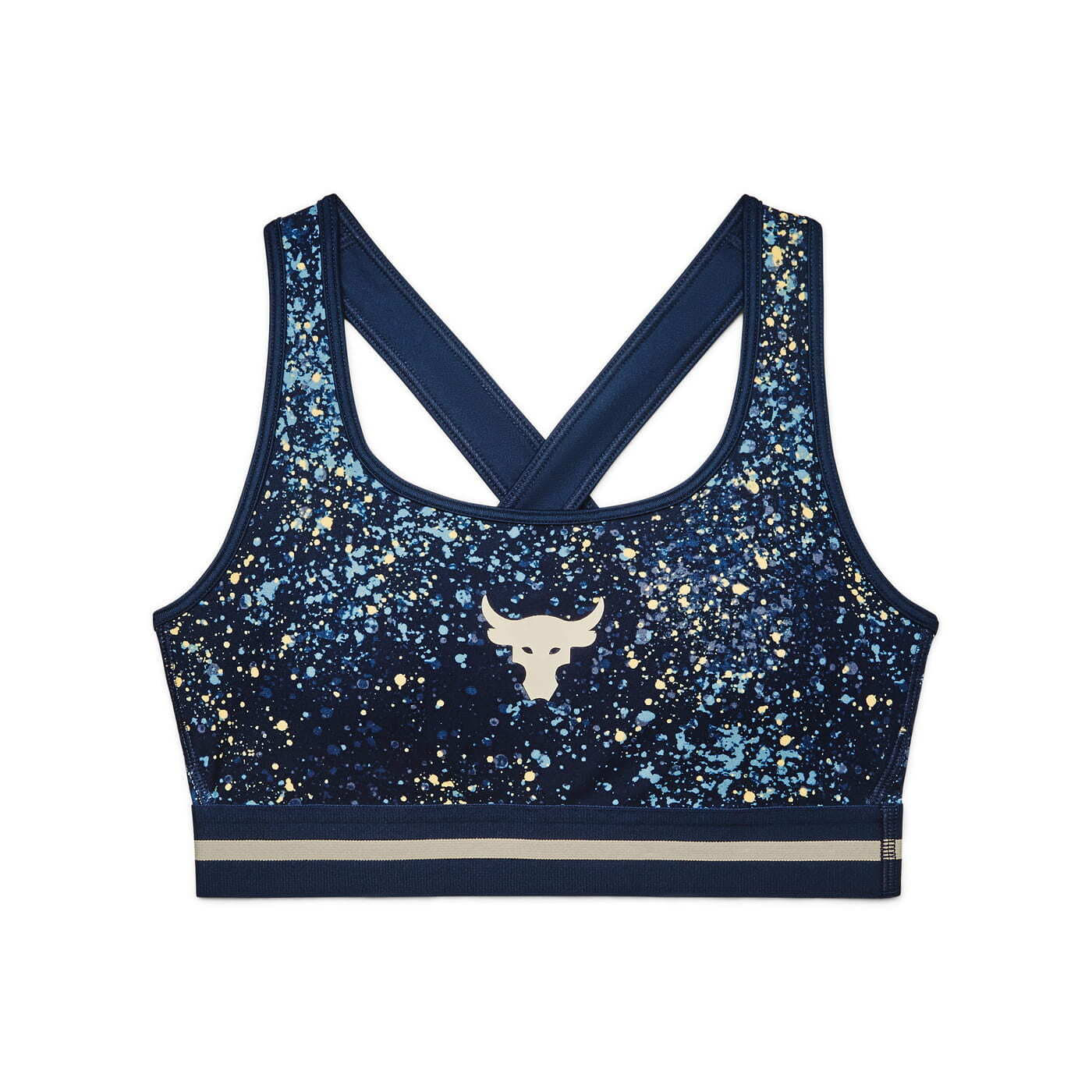 Modrčki Under Armour Project Rock Bra Navy
