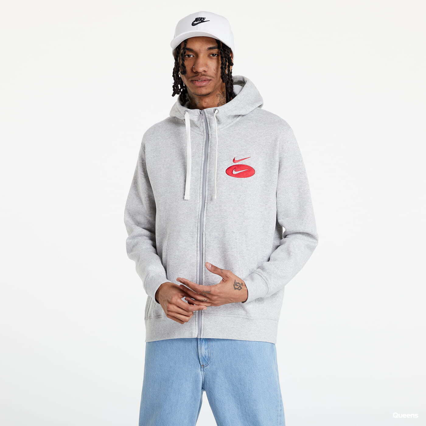 Sweatshirts Nike Swoosh League Brushed Back Fleece Hoodie Grey
