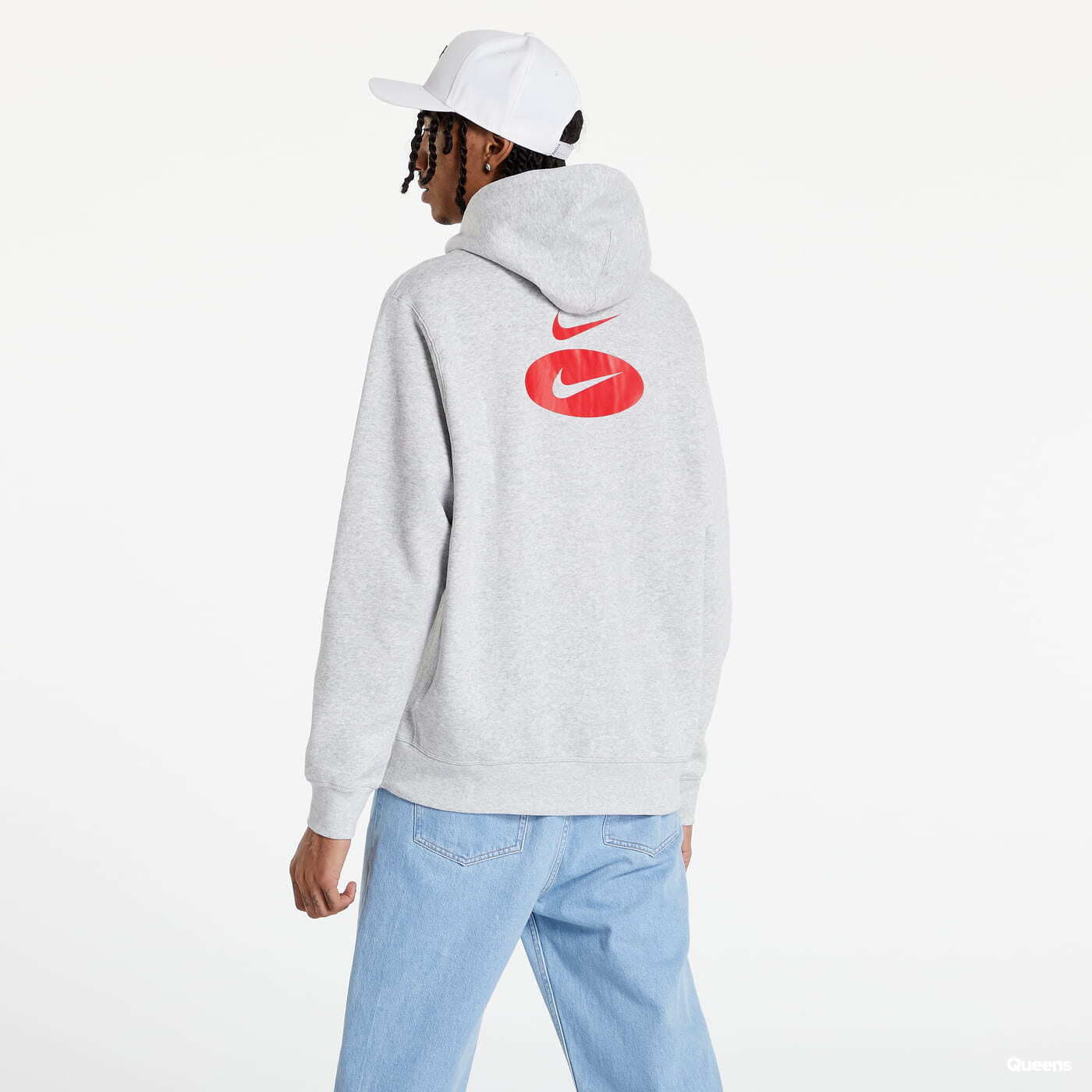 Sweatshirts Nike Swoosh League Brushed Back Fleece Hoodie Grey