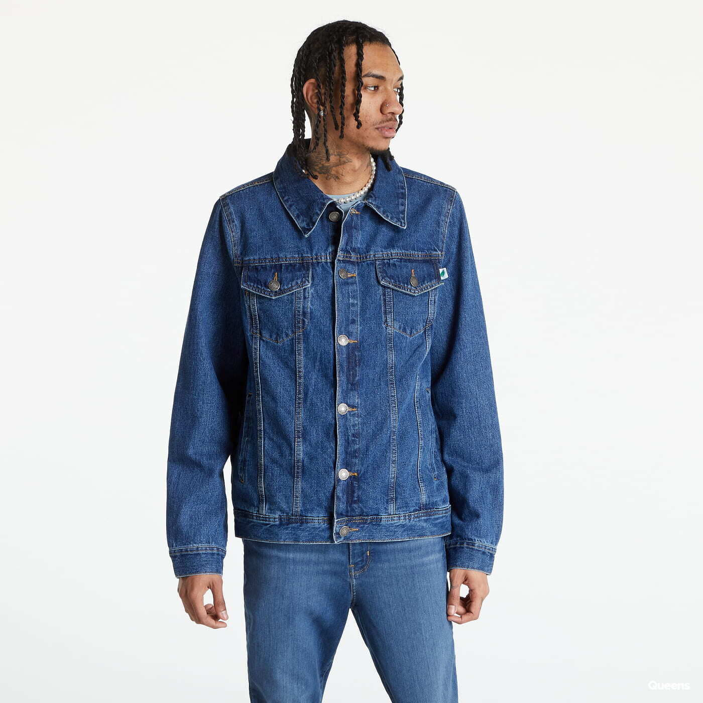 Куртки Urban Classics Organic Basic Denim Jacket Blue