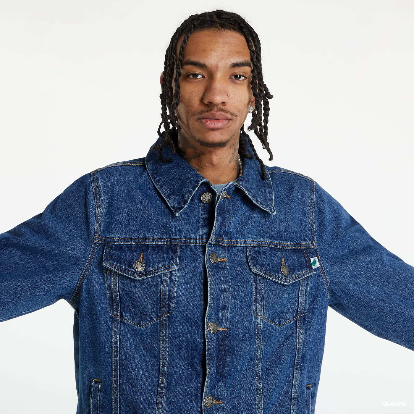 Куртки Urban Classics Organic Basic Denim Jacket Blue