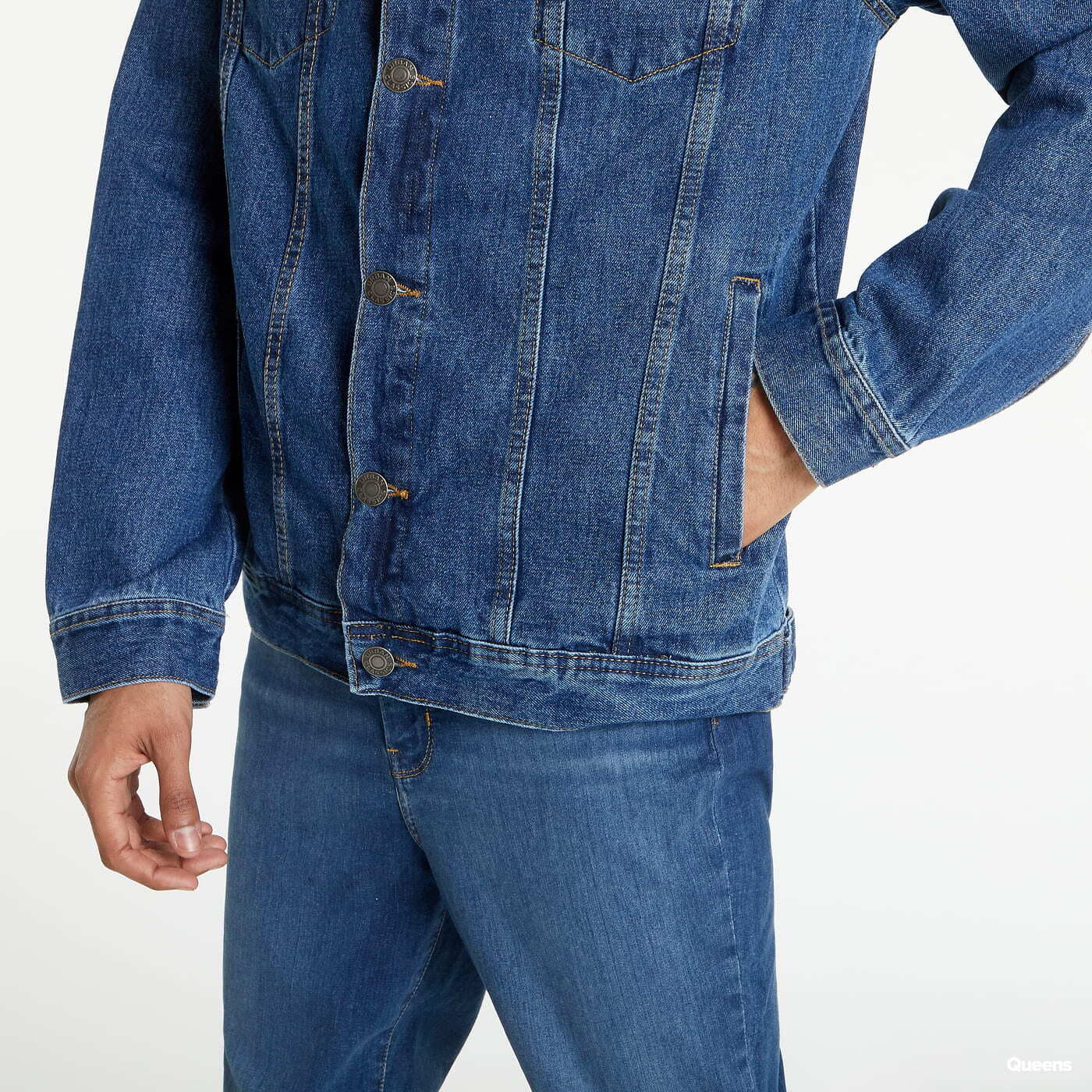 Куртки Urban Classics Organic Basic Denim Jacket Blue