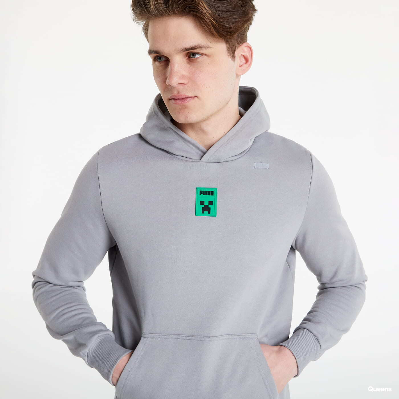 Mikinas ar kapuci un sporta krekli Puma x Minecraft Hoodie Grey