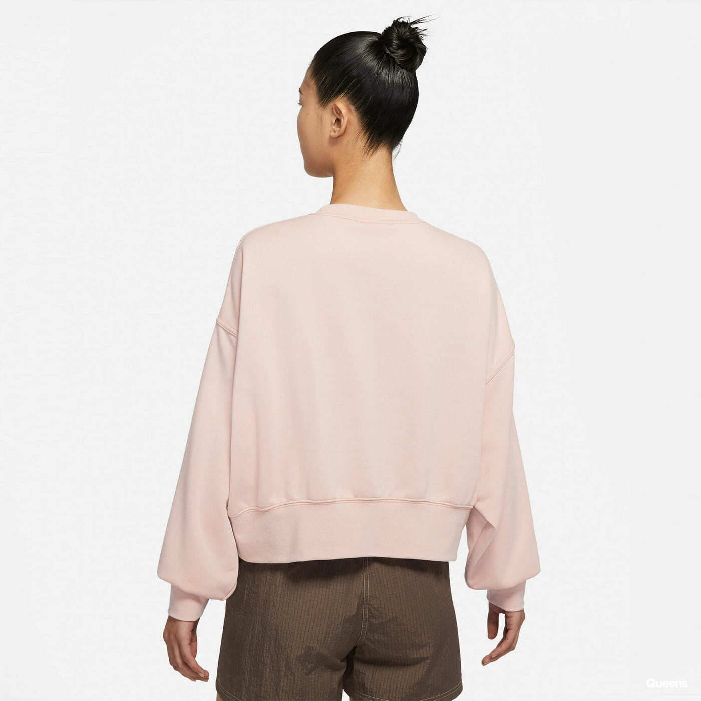 Pink nike crop sweater shop