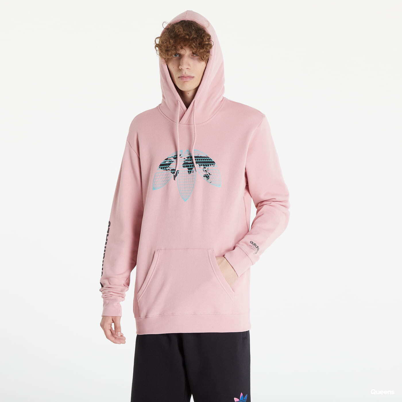 Hanorace și bluze adidas Originals United Hoodie Pink