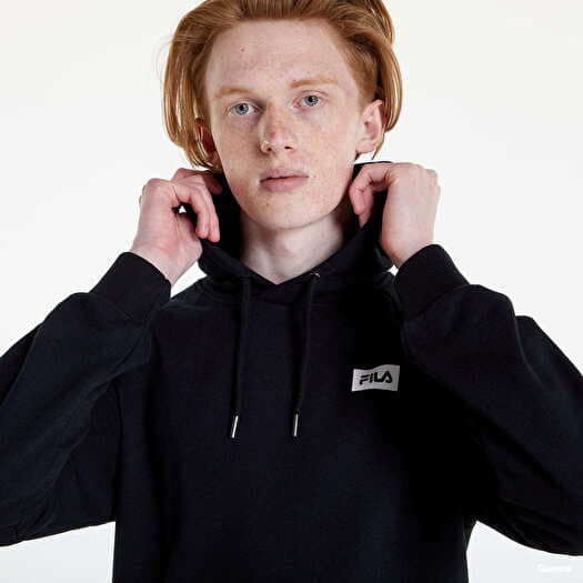 Fila men's black hoodie discount