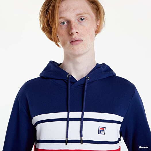 Fila hoodie blue white red best sale