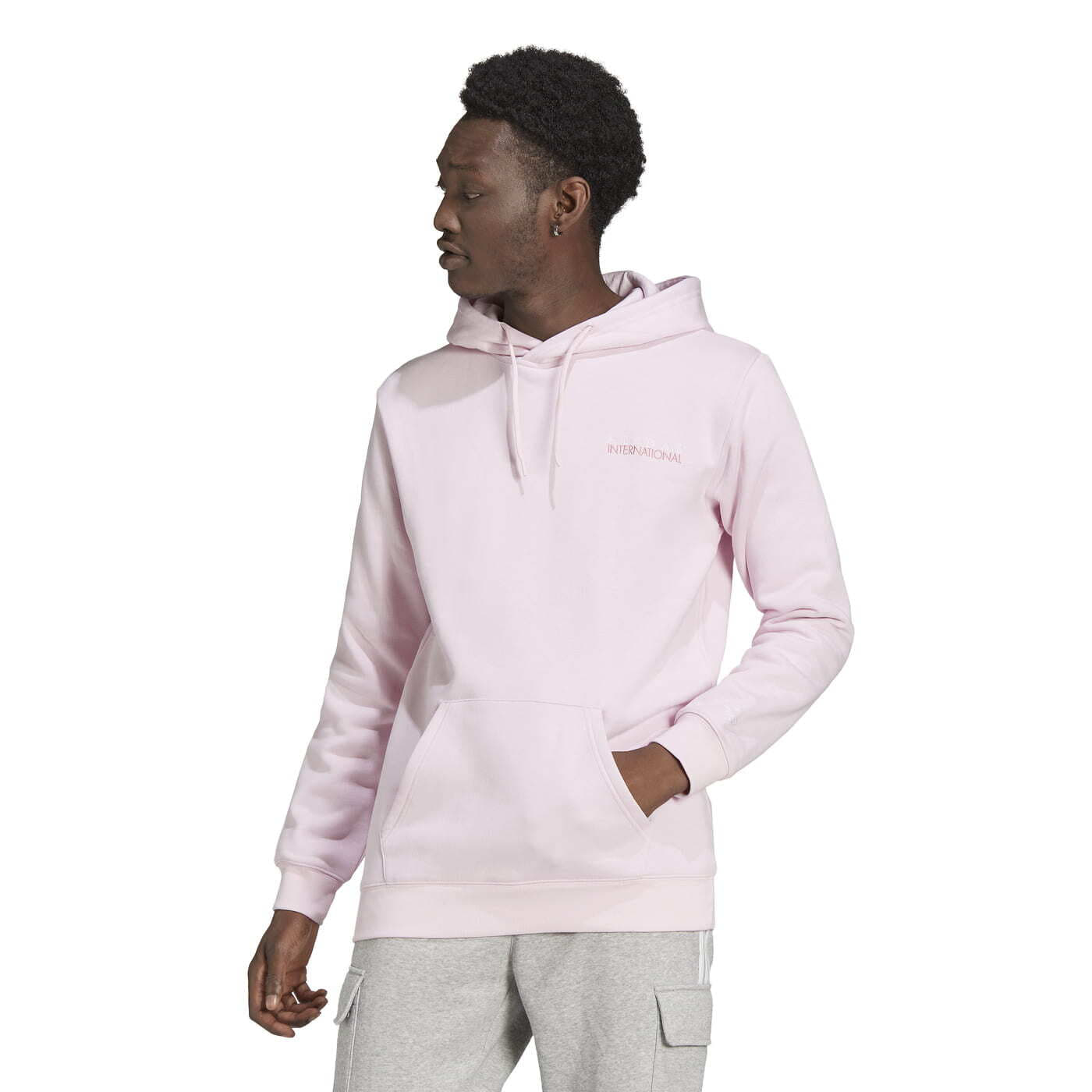 Mikiny adidas Originals Sport Club Hoodie Pink