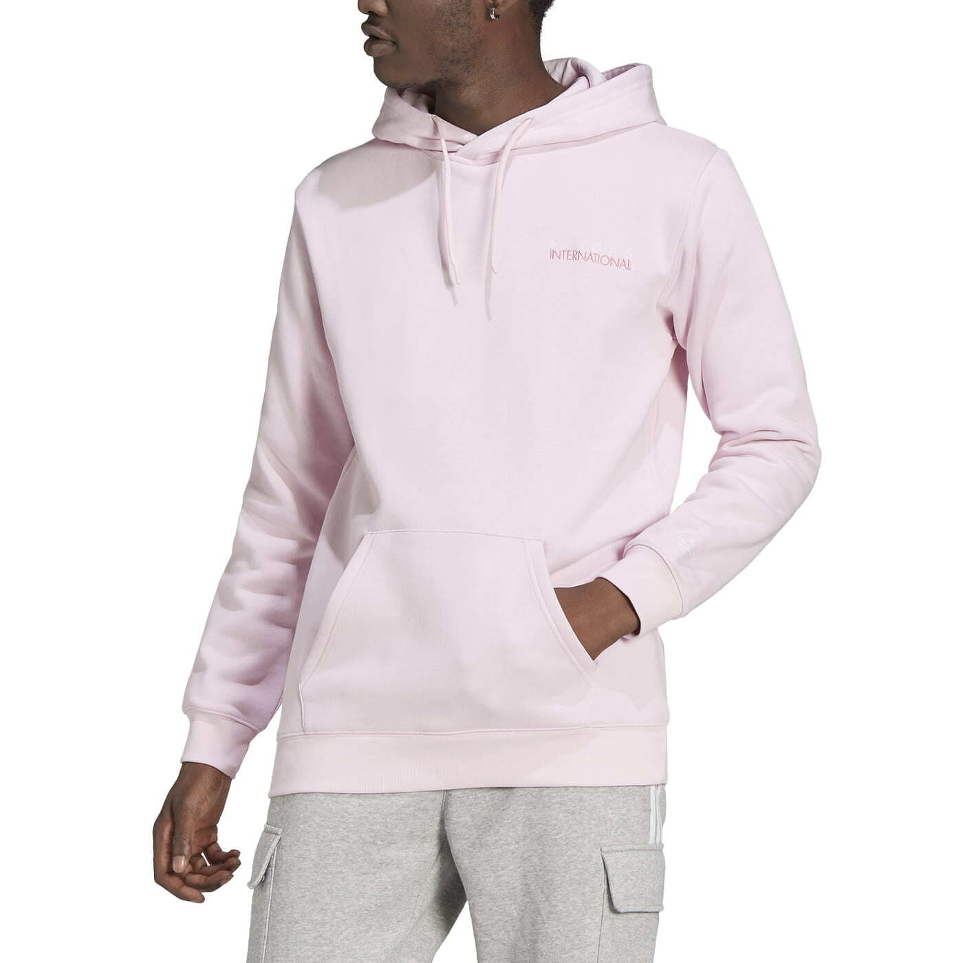 Mikiny adidas Originals Sport Club Hoodie Pink