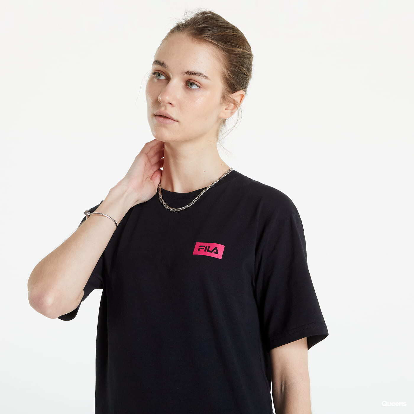 Kleider Fila Barletta Loose Tee Dress Black Queens