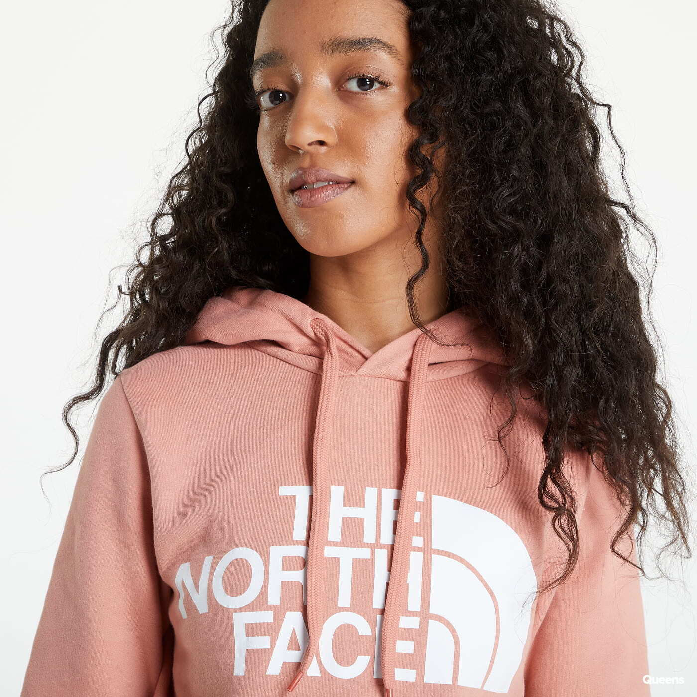 The north face pink deals hoodie