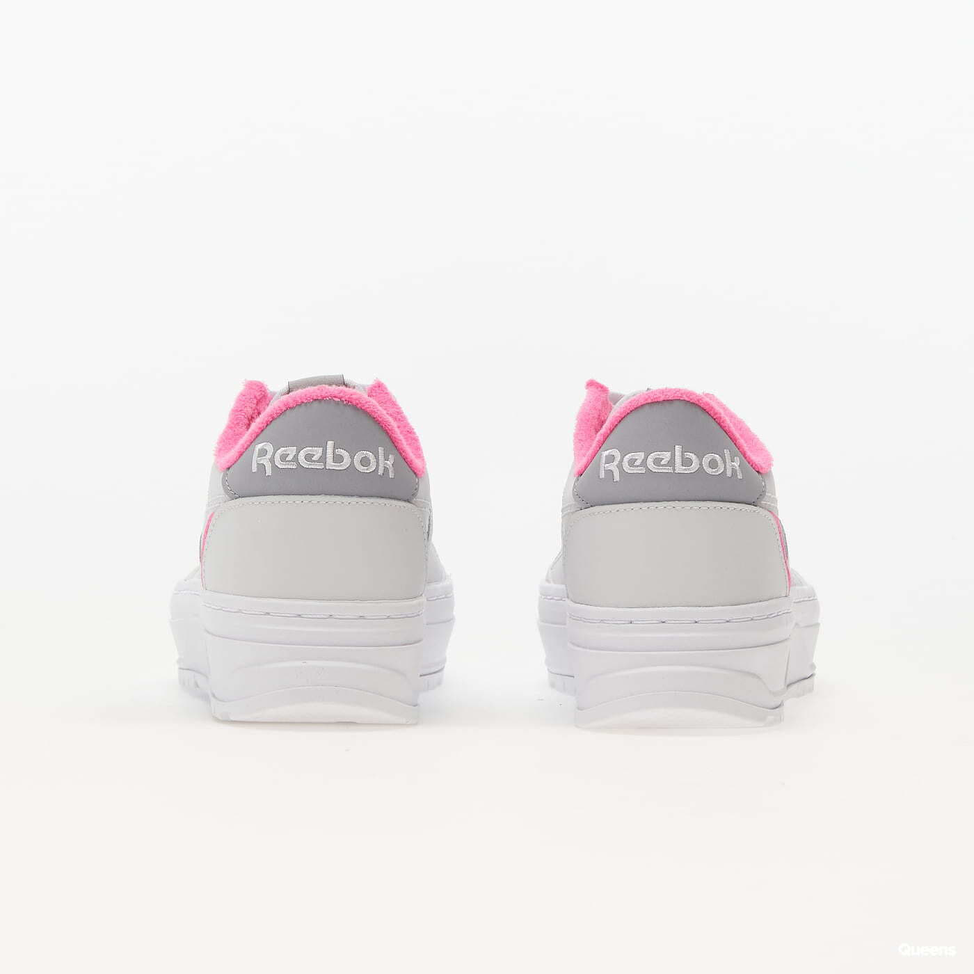 Reebok gray and pink sneakers clearance